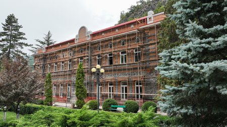 ბორჯომის ცენტრალური პარკის რეაბილიტაცია აქტიურად მიმდინარეობს